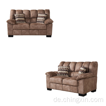 Schnitt-Stoff-Sofa-Sets Zweisitzer-Wohnzimmer-Sofa-Möbel